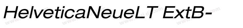 HelveticaNeueLT ExtB字体转换